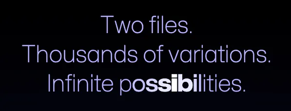 Example of Github's text effect